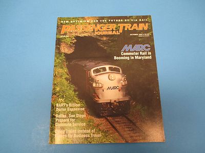 Passenger Train Journal Magazine, October 1994, Marc Commuter Rail is Booming
