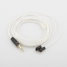 8 Cores 7N OCC Silver Plated Headphone Upgrade Cable For ER4P ER4B ER4S Earphone