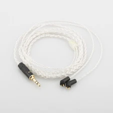 8 Cores 7N OCC Silver Plated Headphone Upgrade Cable For ER4P ER4B ER4S Earphone
