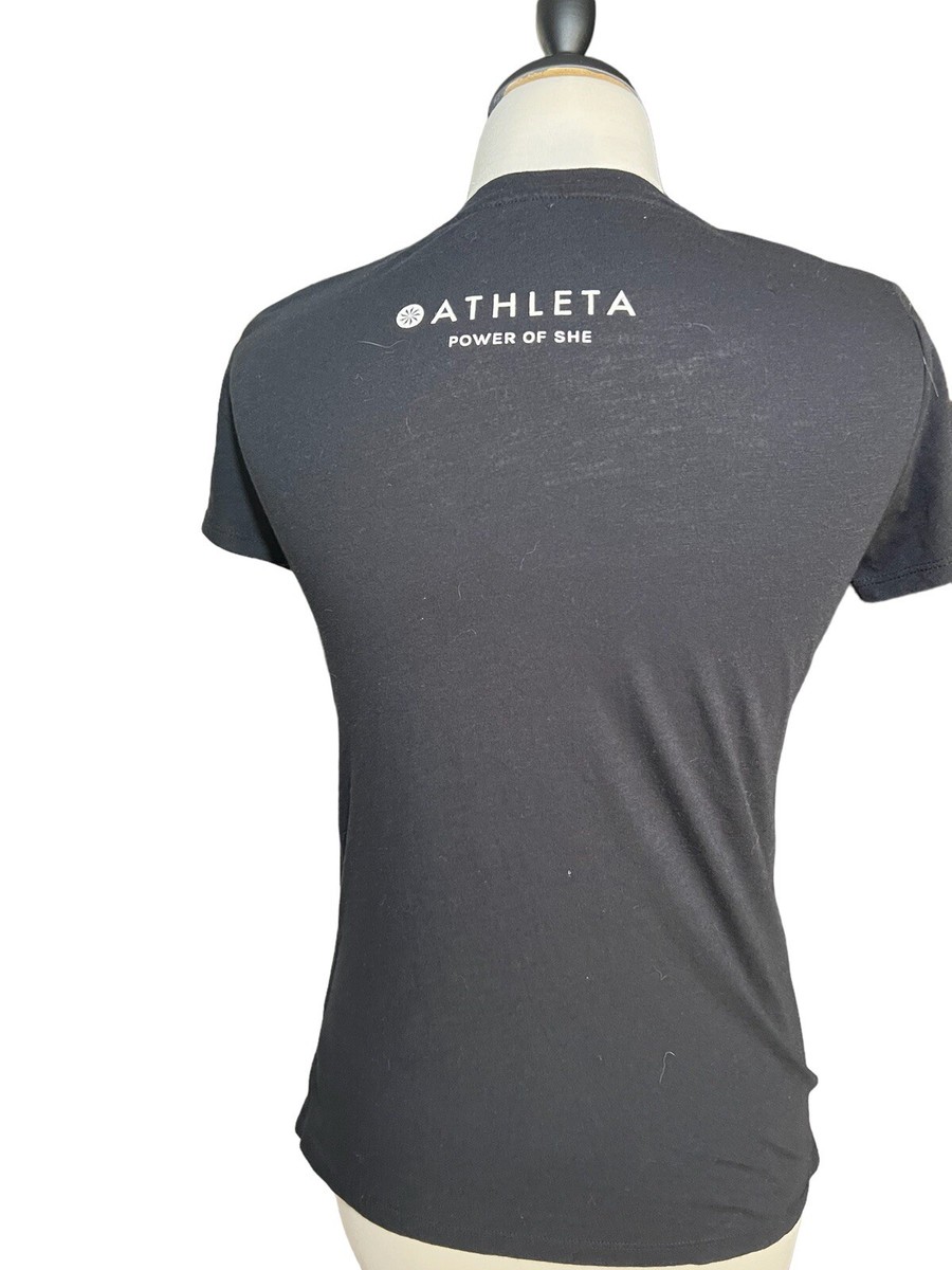 Athleta T-shirt Womens Size XS Short Sleeve Black | eBay