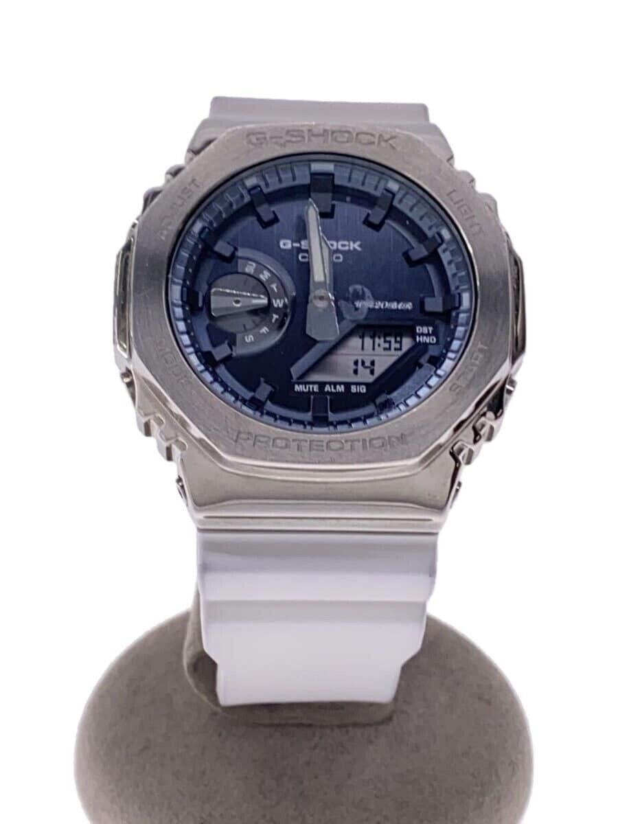 CASIO G-SHOCK GM-2100WS-7AJF Silver/White Resin Quartz CASIO G-SHOCK GM-2100WS-7AJF Silver/White Resin Quartz