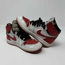 Nike Air Jordan 1 GS Retro OG Heritage Chicago Red White Sneakers 13C AQ2664-161
