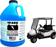 GOLF CART BATTERY RESTORE LIQUID SOLUTION Repair 6,8,12 Volt Larger 64 Oz New