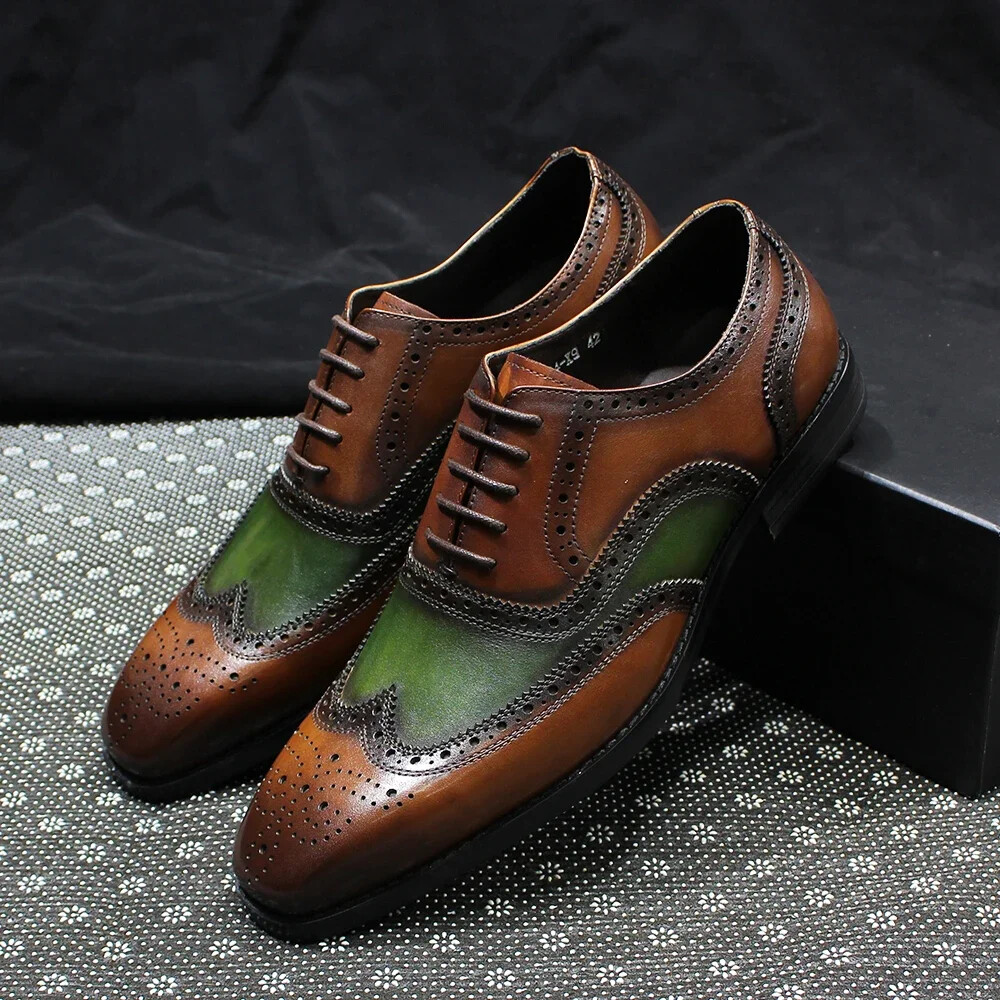 SAOLA Scarpe eleganti stringate classiche Oxford in pelle da uomo di lusso scarpe formali business