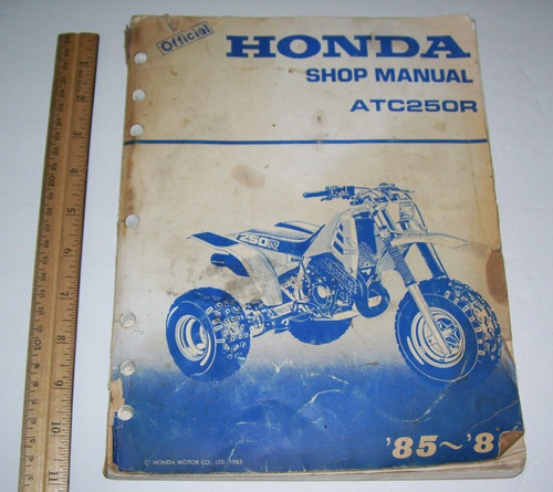 HONDA MOTOR CO. ATC250R 1985 86 WIRING DIAGRAMS OFF ROAD ORIGINAL SHOP MANUAL