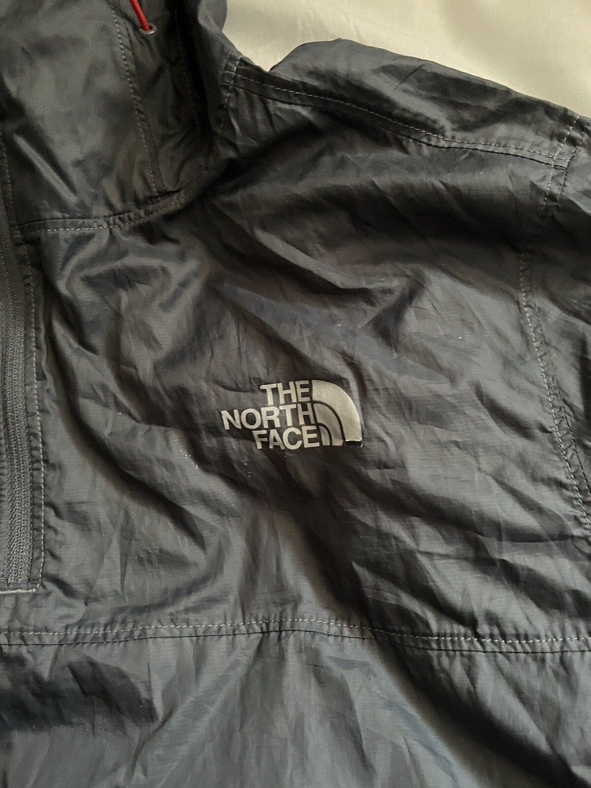 Mens The north face lightweight rain jacket size large grey eBay