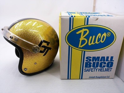 BUCO TOYS McCOY Small GT Center Stripe XS 54-55cm Jet Helmet Used 