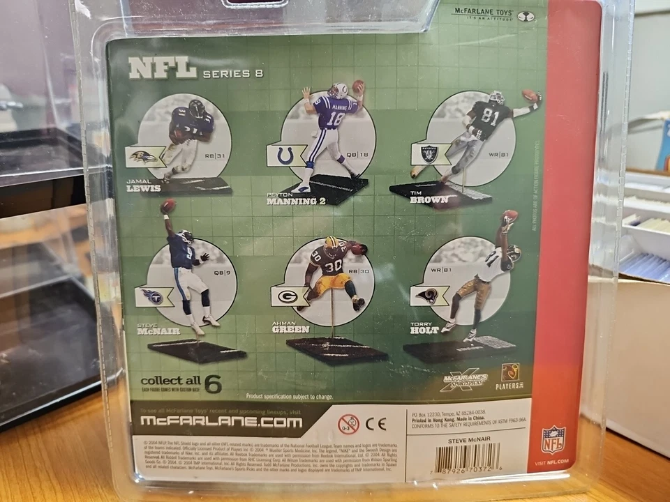 McFARLANE STEVE McNAIR TENNESSEE TITANS SÉRIE 8 FUTEBOL VARIAÇÃO SUJA - Imagem 3 de 3