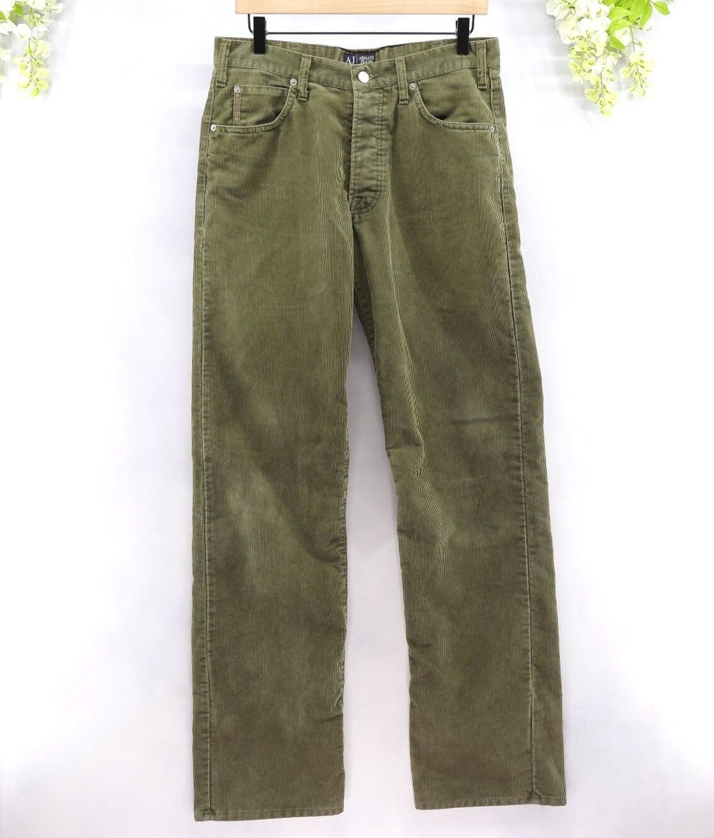 Armani Jeans Men's Simin T Vintage Corduroy Straight Leg Jeans