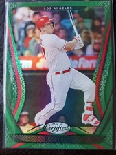 2020 Chronicles Certified Mike Trout Mirror Green Parallel #14 MINT
