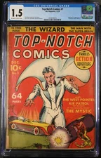 Top Notch Comics #1 CGC FA/GD 1.5 Off White to White 1st Appearance The Wizard!