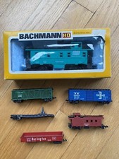 Lot of 6 trains cars Atlas Austria Bachman Livestock Santa Fe Freight