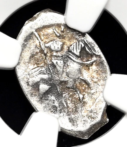 RUSSIA. Ivan IV "The Terrible", 1533-1584. Silver Kopek, Pskov, NGC AU55