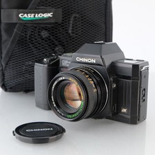 Chinon CP-7m 35mm SLR Film Camera + Auto Chinon 50mm f/1.7 Lens Vintage Manual