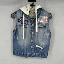 Hybrids And Co Jean Vest Women’s Large 