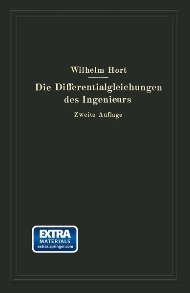 Die Differentialgleichungen Des Ingenieurs Wilhelm Hort (U. A.) Taschenbuch Xii-image