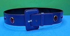 1980's Vintage Escada Women  s Belt - Blue - Size 42 To Fit 31" To 33" Waist.