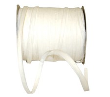 White Paper Raffia Ribbon 1/4 Inch X 100 Yards for Crafts Wrapping Gift