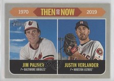 2019 Topps Heritage Then and Now Justin Verlander Jim Palmer #TN-15 HOF uu6