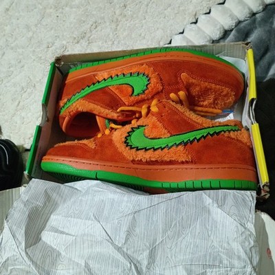 Nike SB Dunk Low Grateful Dead Bear Orange Green Men's US10