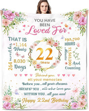 22Nd Birthday Gifts for Her/Women, Gifts for 22 Year Old Female/Woman, 22 Year O