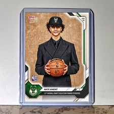 Nate Ament Rookie 2026-27 Topps NBA Draft #NAME Card Milwaukee Bucks PreSale