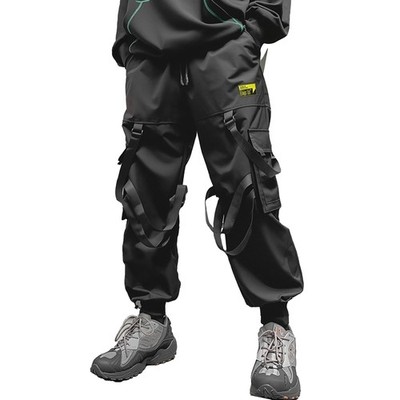 Taktische Jogger Cargo Pants Hip Hop Harem Techwear Streetwear Herren Streame...