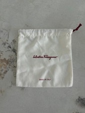 Salvatore Ferragamo Dust Bag 6.5x7 Inch Cotton White