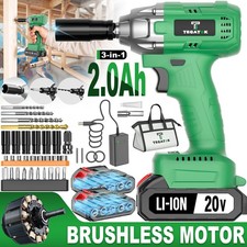 20V brushless electric wrench set,high torque cordless impact wrench