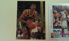 Eddie Johnson Supersonics 1992 World Class Investments OVERSIZE RARE LOOK!