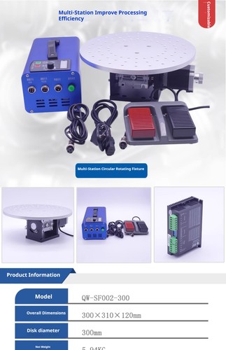 Multi-station Rotary Table Motor 360-degree Circular Disc Rotation Axis ...