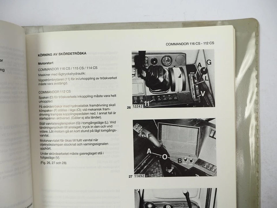 Claas Commandor 112 114 115 116 CS Instruktionsbok 1986 Schwedisch - Bild 3 von 4