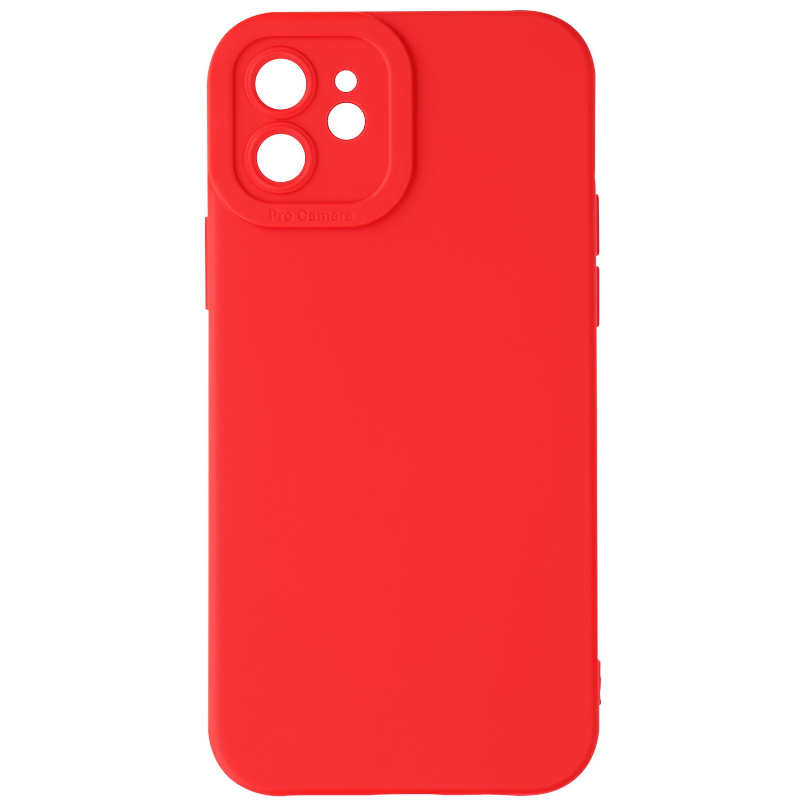 Coque iPhone 11 rouge mat Avizar avec protection de caméra intégrée