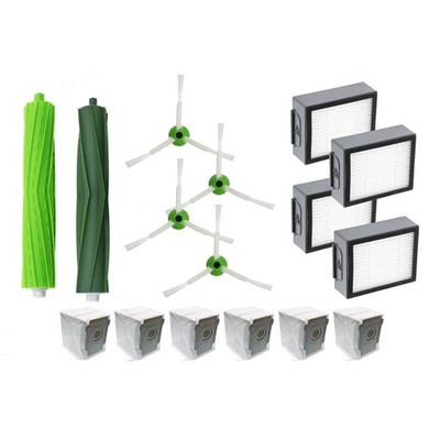 Roller Side Brush Filter Dust Bag Replacement for iRobot Roomba i6+ i7+ i8+ Plus
