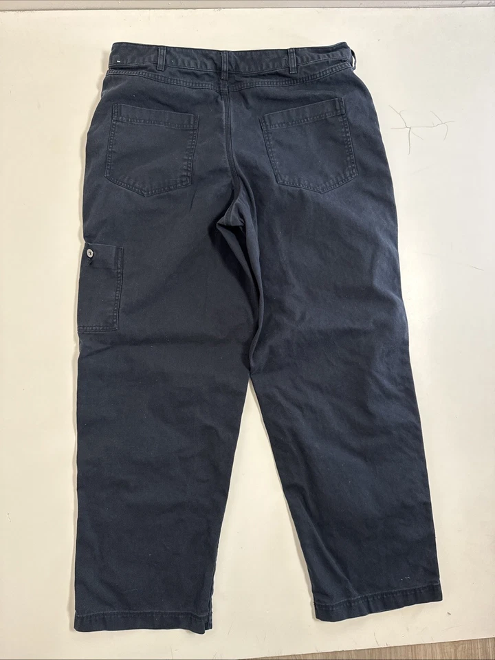 Nike Double Knee Pants Men’s 36X31 Black Baggy Carpenter Work Wear Skate Y2K - Image 2 of 4