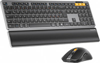 Protoarc Kabellos Tastatur Maus Set, KM60 Full-Size Bluetooth Tastatur Und Maus