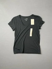 Universal Thread Women's Black Shrunken Short Sleeve Crewneck SMALL