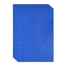 6Pcs 2mm 1/10" Glitter Foam Sheet Dark Blue Non Adhesive, 16x24inch 40x60cm 