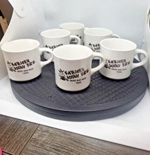 Vintage Farmer John Egg Coffee Cup 1980s Diner Advertising Mug Bakersfield, CA