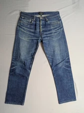 A.P.C. APC Petit New Standard Jeans 28x24 Indigo Blue Selvedge Denim Nice Fade