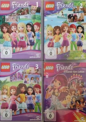 4x Lego Friends DVD 1; 2; 3 + Freunde fürs Leben