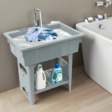 Utility Sink Laundry Tub For Washing Room Laundry Sink With Washboard For Home