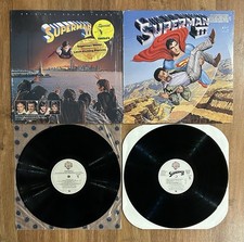 Superman 2 3 Soundtrack Vinyl Record Set Christopher Reeves 80s Bundle