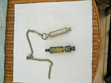TWO ACME WHISTLES THE ACME GUIDE WITH CHAIN + THE BOY SCOUTS