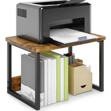 Desktop Printer Stand With Storage Shelf Heavy Duty Riser For Home Office