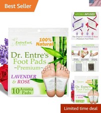 Dr. Entre's Foot Pads: Natural Lavender Rose Foot Patches 10 Pack