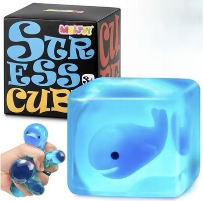 Meijoy Blue Whale Squeeze Ball Tear-Resistant Gel Stress Relief Toy