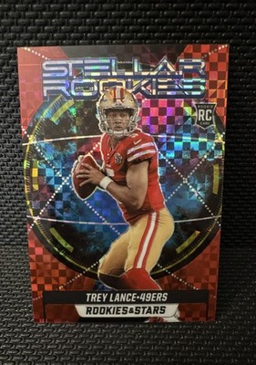 2021 Panini Rookies & Stars - Stellar Rookies Trey Lance #SR-3 Red Plaid (RC)