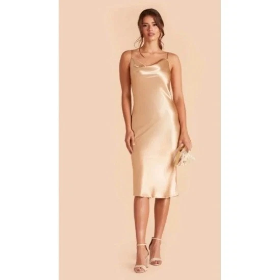 Satin Gold Bridesmaid Dresses for sale | eBay