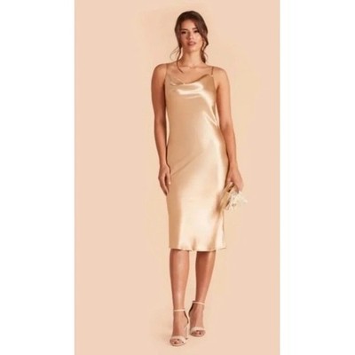satin champagne gold bridesmaid dresses Mismatched Champagne Gold Mermaid Simple Bridesmaid Dresses WG901 –  SposaBridal